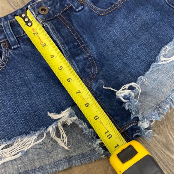 Free People high rise button fly denim shorts 25 - Picture 10 of 10